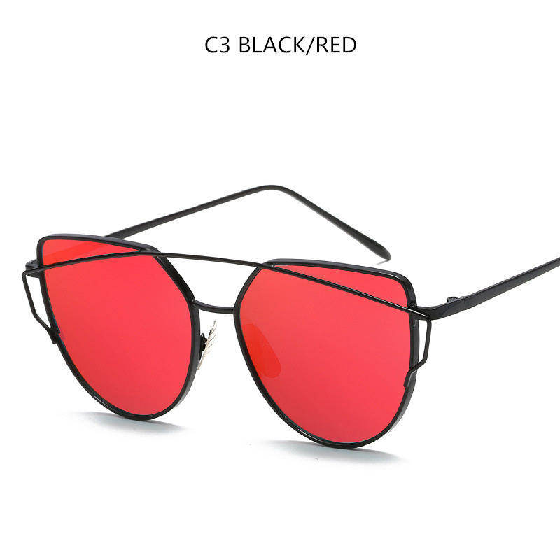 Cat Eye Sunglasses Cupronickel Frame Material Color Film Glasses Personalized Sunglasses Ladies Sunglasses - Image 2