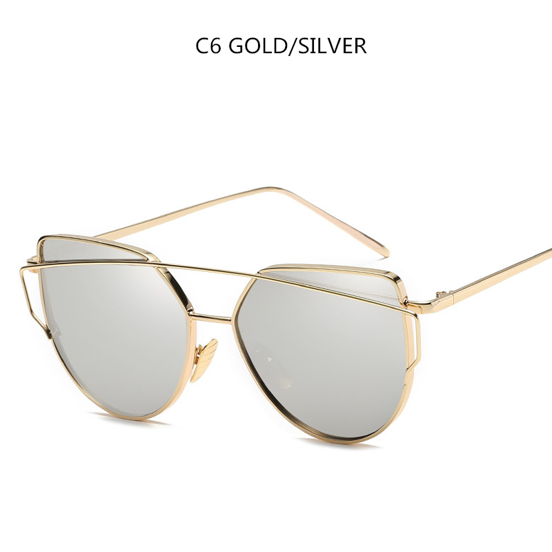Cat Eye Sunglasses Cupronickel Frame Material Color Film Glasses Personalized Sunglasses Ladies Sunglasses - Image 4