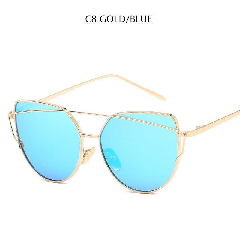 Cat Eye Sunglasses Cupronickel Frame Material Color Film Glasses Personalized Sunglasses Ladies Sunglasses - Image 5