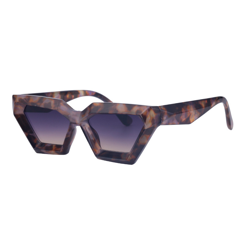 Small Frame Sunglasses Irregular Cat Eye Sunglasses - Image 7